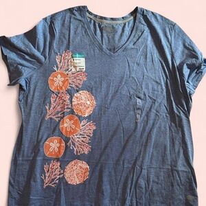 Reel Legends 3X blue graphic tee